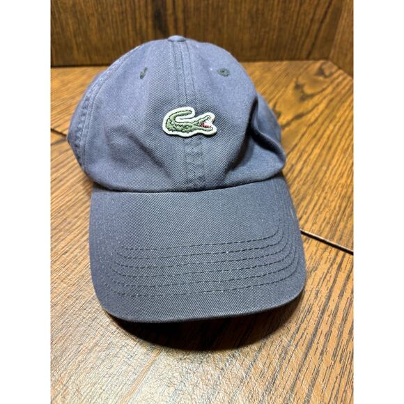 Lacoste Other - Lacoste Baseball Hat Adjustable Strap Blue One Size Casual Athletic